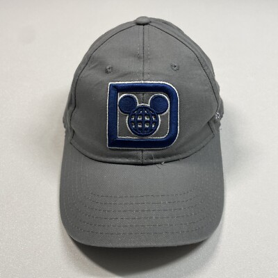 Mickey Mouse Hat Cap Men’s Gray 71 Strapback Embroidered Walt Disney World-image