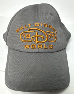 1971 Walt Disney World Parks Classic Collection Gray Orange Mesh Hat Cap-image