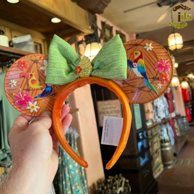 Dole Whip Enchanted Tiki Room Headband 2024 Minnie Ears Rare Mouse Birds Disney-image