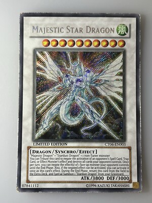 Majestic Star Dragon CT06-EN003 Secret Rare Limited Edition - Moderately Played-image