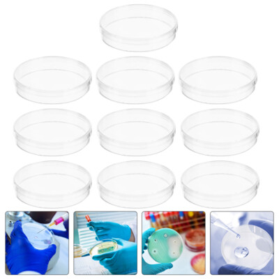 10pcs Plastic Laboratory Petri Dish Laboratory Supplies for Laboratory Research-image