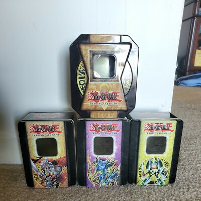 Rare Yu-Gi-Oh!  2005 Collector's Tin EMPTY. Lot of 4-image