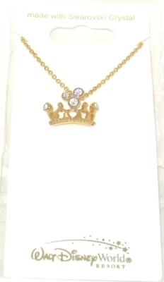 Mickey Crown Disney Park Arribas Necklace ✿ Made with Crystals from Swarovski-image