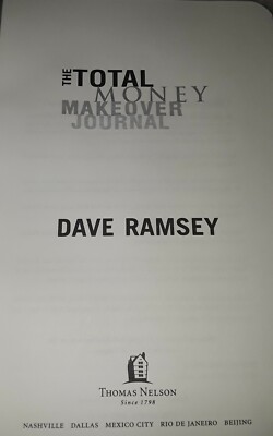 The Total Money Makeover Journal Dave Ramsey Imitation Leather Bound 2007 Unused-image