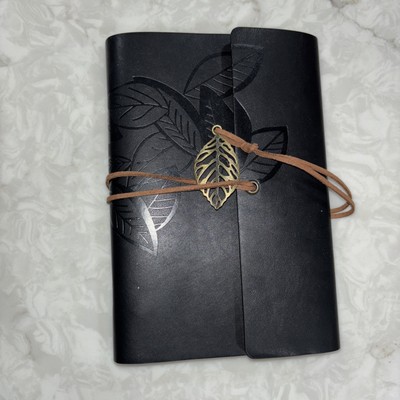 Retro Spiral Ring Binder Diary - Leaf-Travel/Notebook/Journal - NEW -image