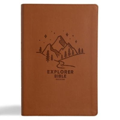 KJV Explorer Bible for Kids, Brown Leathertouch (Leather Bound) (UK IMPORT)-image