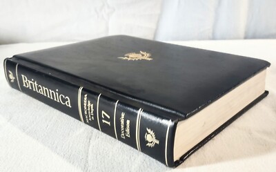 1989 VOLUME 17 Encyclopedia Britannica 15th Edition Decorative Ediso Blk Leather-image
