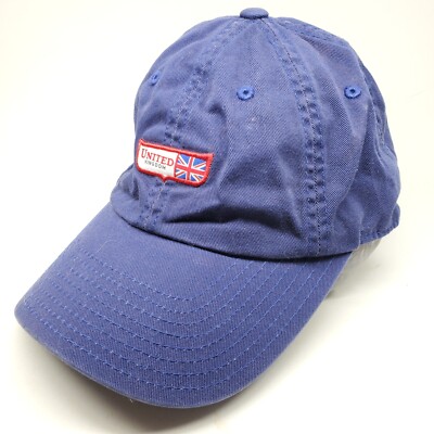 Walt Disney World Hat Cap United Kingdom RARE Blue Strap Adjustable-image