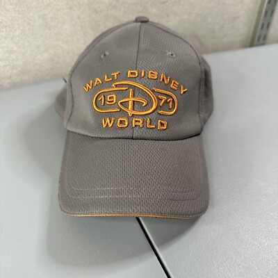 walt disney world 1971 grey orange embroidered hat Cap strapback-image