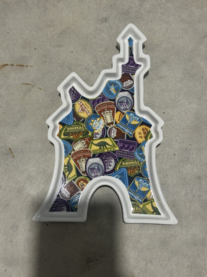 2018 Walt Disney World Parks Ceramic Castle Trinket Jewelry Tray Dish...-image