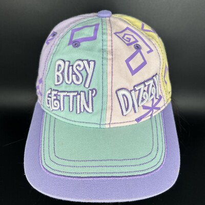 Disney Parks Hat Busy Gettin Dizzy Teacups Cap Adult Pastel WDW Alice Ride-image