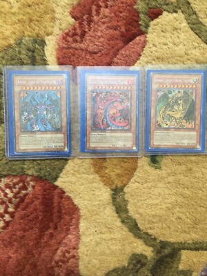 Yu-Gi-Oh! CT03-EN003 EN005 EN006 Hamon Raviel Uria set 2006 Tin Has Wear-image