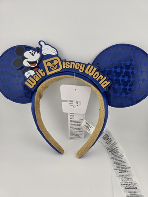 Disney Parks WDW Walt Disney World Making Magic Mickey Ears Blue Headband NEW-image
