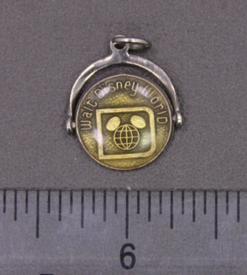 Vintage UNUSUAL Sterling Silver Walt Disney World Enameled Charm / Pendant-image