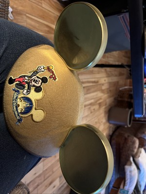 Walt Disney World Gold Mickey Mouse Ears Hat-image