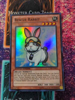 Yu-Gi-Oh! Rescue Rabbit CT09-EN015 Limited Super Rare NM a1/-image