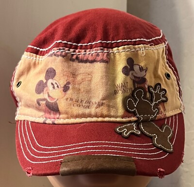 WDW Mickey Mouse Paperboy Adjustable Cap/Hat-image