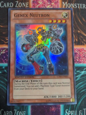 Yu-Gi-Oh! Genex Neutron CT09-EN005 Limited Super Rare NM b2/-image