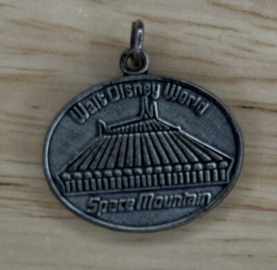 Vintage Space Mountain Walt Disney World Florida STERLING SILVER CHARM.     7462-image