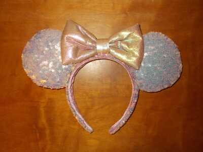 Disney Parks 50th Anniversary Earidescent Iridescent Minnie Mouse Ears Headband-image