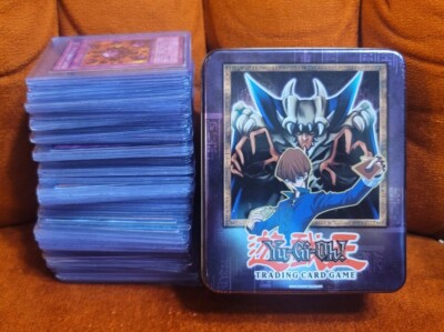 Vintage Yu-Gi-Oh! TCG Collectors Tin Kaiba & Lord Of D! Full Of Cards! Japanese!-image