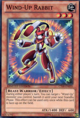 Yugioh! LP Wind-Up Rabbit - CT09-EN010 - Super Rare - Limited Edition Lightly Pl-image
