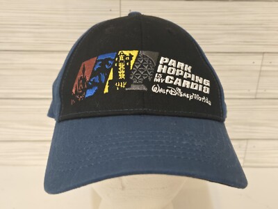 Disney Parks Park Hopping is my Cardio WDW Blue Adjustable Cap Hat Size Adult-image
