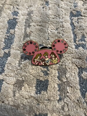 WDW 2008 Disney Trading Pin Mickey Mouse Jeweled Ear Hat Princess's Pin 51274-image