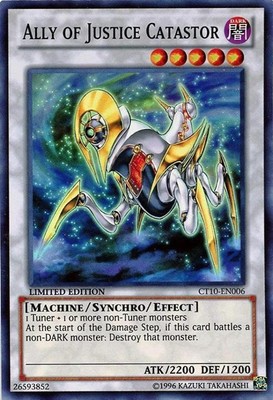 1 x Ally of Justice Catastor - CT10-EN006 - Super Rare - Limited Edition Near Mi-image
