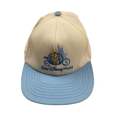 NEW Walt Disney World 25th Anniversary Cinderella Castle Snap Back Hat/Cap • USA-image