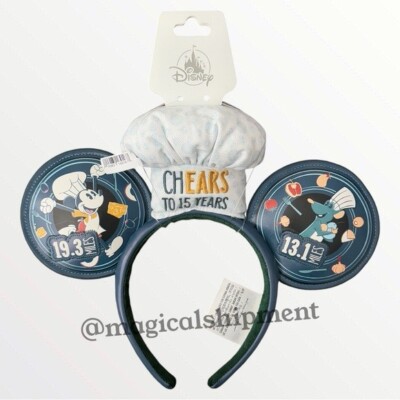 NWT! Disney Parks - 2024 WDW RunDisney Wine & Dine Mickey Chef Hat Ear Headband-image