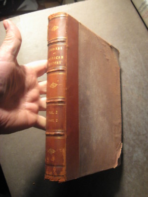 THE JOURNAL OF AMERICAN HISTORY 1908 Vol. 2, Part 2 Leather Binding-image