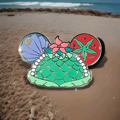 2024 Disney WDW Hidden Mickey Pin Ear Hats The Little Mermaid Princess Ariel-image