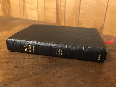 Holman RSV Revised Standard Version Bible Leather 6606X Jewel Verse Reference-image