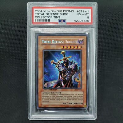 2004 YUGIOH: TOTAL DEFENSE SHOGUN CT1-EN001 [Secret Rare] [Collectors Tin] PSA 8-image