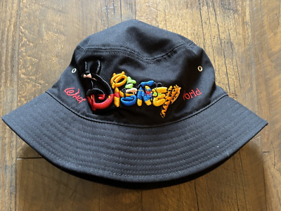 Walt Disney World Bucket Hat Black Color Disney Embroidered Letters 3D-image