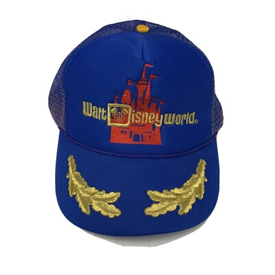 Vintage 80’s Walt Disney World Mesh Snapback Trucker Hat Cap Mickey Mouse-image