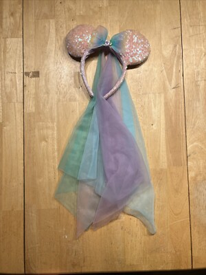 Disney Parks Mouse Ears Butterfly Princess Fairy Headband Veil-image