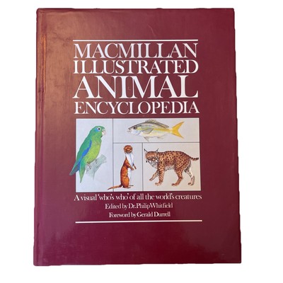 Macmillan Illustrated Animal Encyclopedia Vintage Book Color Photos Coffee Table-image