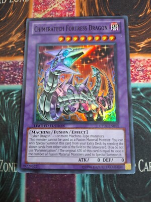Yu-Gi-Oh! Chimeratech Fortress Dragon CT07-EN013 Super Rare Limited Near Mint-image