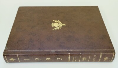 Encyclopedia Britannica Book of the Year Annual World Data 1993 Leather-image