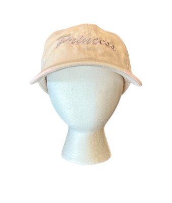 Walt Disney World Womens Baseball Cap Khaki Pink With Silver Princess Strapback-image