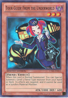 Yu-Gi-Oh Card - CT09-EN013 - TOUR GUIDE FROM THE UNDERWORLD (super rare holo) NM-image