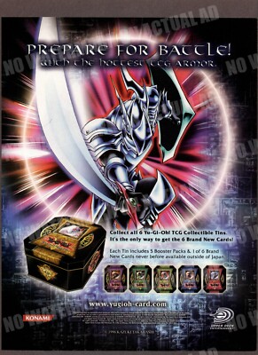 Yu-Gi-Oh! Yugioh TCG Collector's Tins Trade Print Magazine Ad Konami Cards Anime-image
