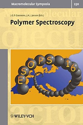 POLYMER SPECTROSCOPY (MACROMOLECULAR SYMPOSIA) By J. G. P. Goossens & Jan A. J.-image