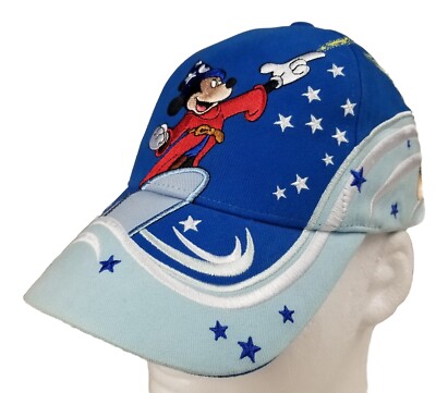 Walt Disney World Mickey Mouse Sorcerers Embroidered Cap Hat Youth Size Fantasia-image