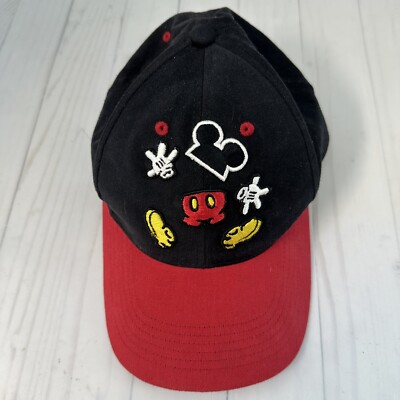 Walt Disney World Black Red Baseball Trucker Hat Mickey Mouse Child Adjustable-image