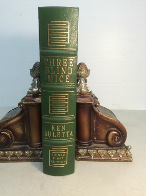 Signed First Edition Easton Press THREE BLIND MICE by Ken Auletta *NETWORK TV-image