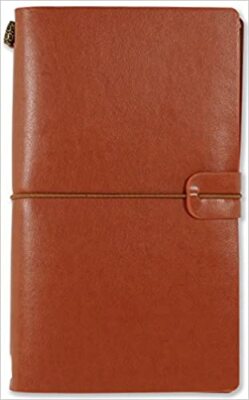 Voyager Refillable Journal - Nutmeg LEATHER BOUND 2018 by Peter Pauper Press-image