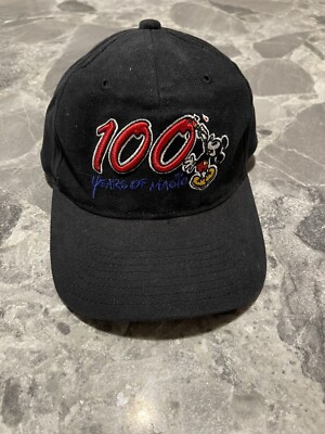 Walt Disney World Mickey Mouse Embroidered 100 Years of Magic Hat Cap NWT-image